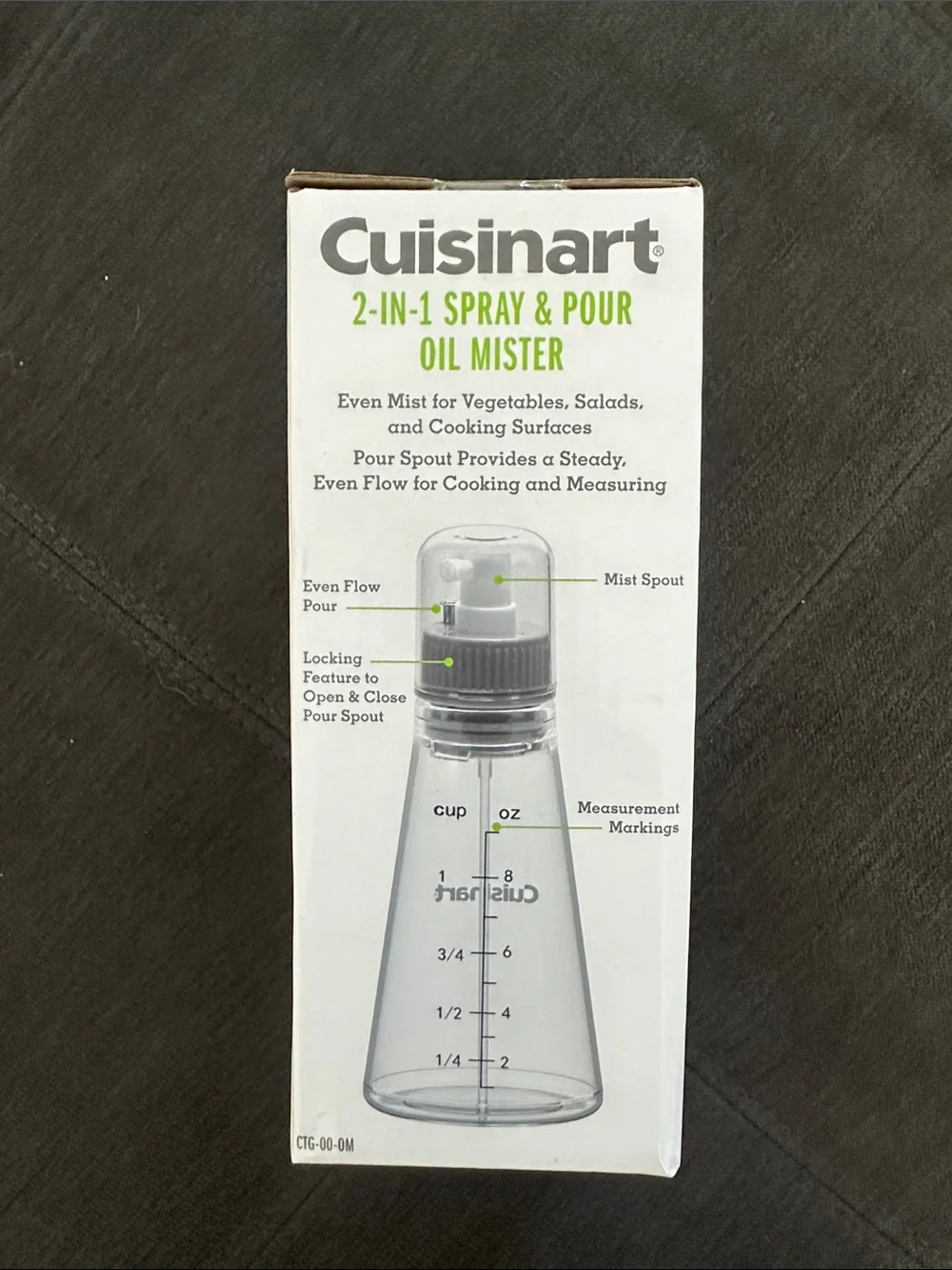 Cuisinart Clear Bottle Oil Mister with Yellow Oil
